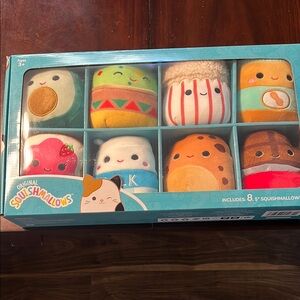 Squishmallows Blue and Red Stuffed Animals Collection